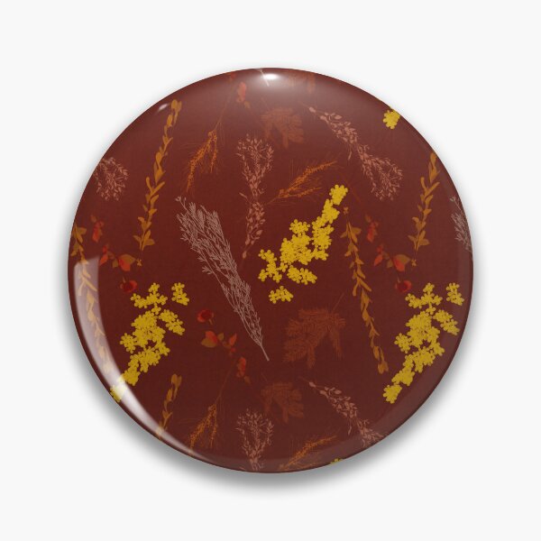 Item preview, Harvest Wattle Sketch - Earthy Autumn Floral Illustration designed and sold by Jay Dee Dearness.