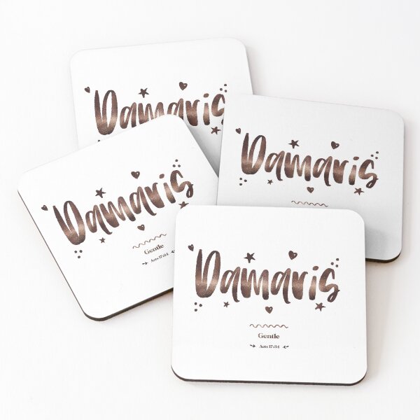 Item preview, Damaris | Acts 17 34 | Gentle | Christian Name with Biblical Meaning For Girl | Christian Name Collection designed and sold by Blessed Be Your Name.