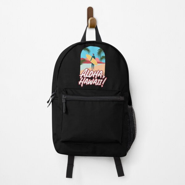 Item preview, Man Holding A Surfboard And Aloha Hawaii Word designed and sold by Luxuriously.