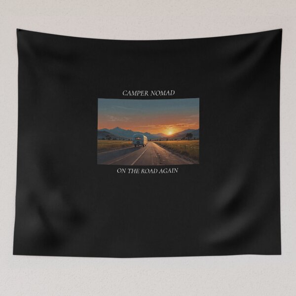 Item preview, Camper Nomad On The Road Again Camping Design designed and sold by WicklTees.