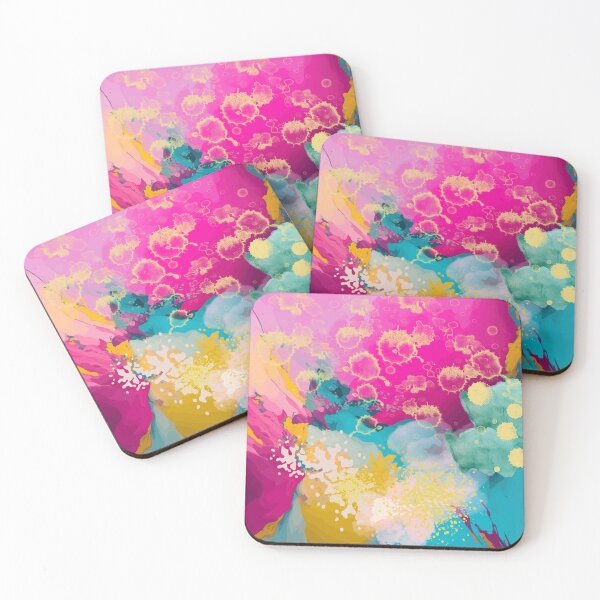 Item preview, Abstract Pink Ocean Mixed Media Artwork designed and sold by CreativeCanvas8.