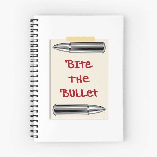 Item preview, bite the bullet note designed and sold by dumbdrunkdeer.