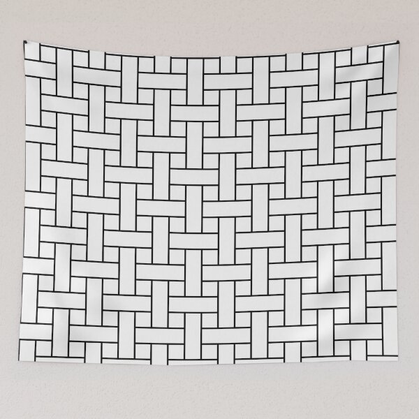 Item preview, White Herringbone Weave Pattern designed and sold by starrylite.