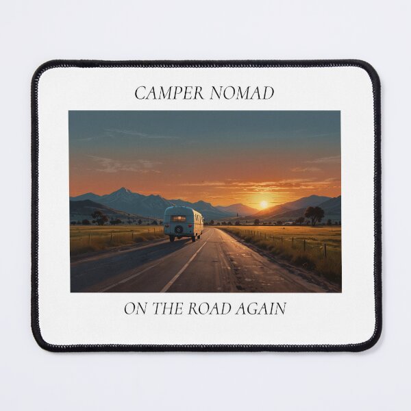 Item preview, Camper Nomad On The Road Again Camping Design designed and sold by WicklTees.