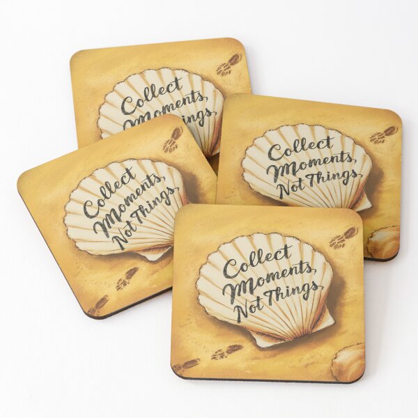 Item preview, A Shell, Inscription Collect Moments, Not Things designed and sold by WiolettaS.