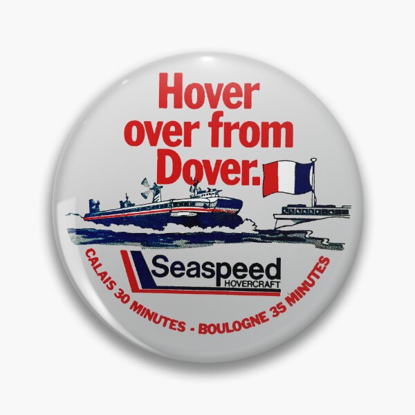Item preview, SEASPEED HOVERCRAFT - DOVER TO FRANCE advert designed and sold by ThrowbackAds.