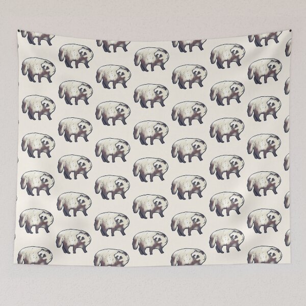 Item preview, raccoon dog art designed and sold by Mayarart.