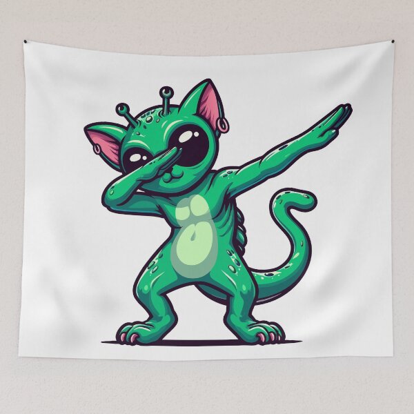 Item preview, Alien Cat Dabbing designed and sold by Designowner.