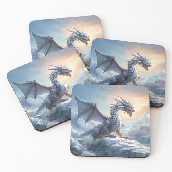 Item preview, Glacial Elegance: The Snow Dragon's Flight designed and sold by MysticFable.