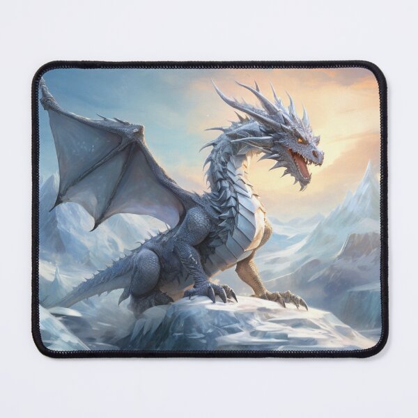 Item preview, Glacial Elegance: The Snow Dragon's Flight designed and sold by MysticFable.