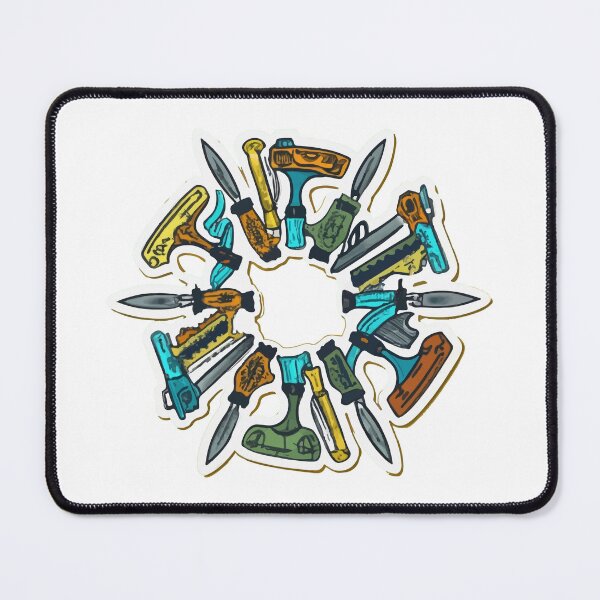 Item preview, Circular Array of Hunting Knives Sketch designed and sold by NiftyWrx.