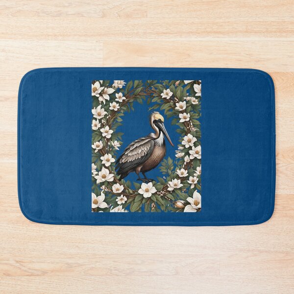 Item preview, Pelican Bird Surrounded By Magnolia Flowers designed and sold by taiche.