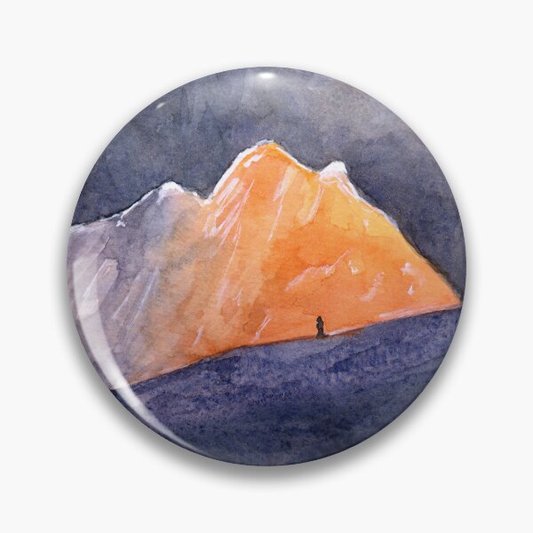 Item preview, Feeling Small - Mountain Watercolour Painting designed and sold by Pattokarts.