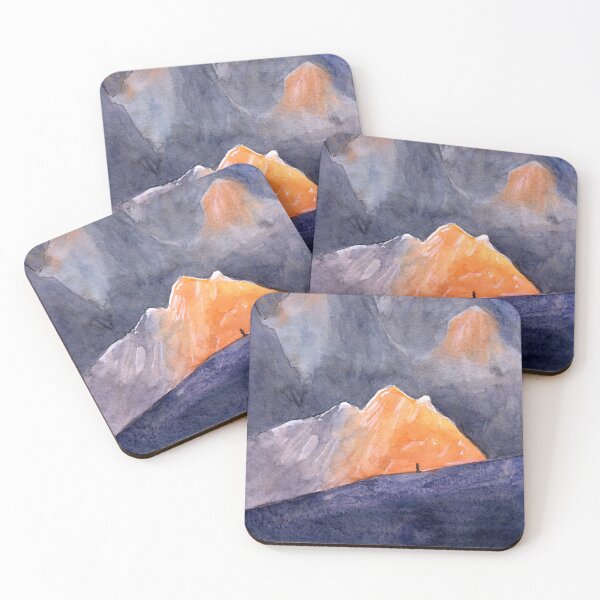 Item preview, Feeling Small - Mountain Watercolour Painting designed and sold by Pattokarts.