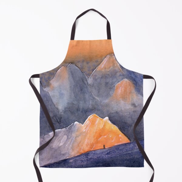 Item preview, Feeling Small - Mountain Watercolour Painting designed and sold by Pattokarts.