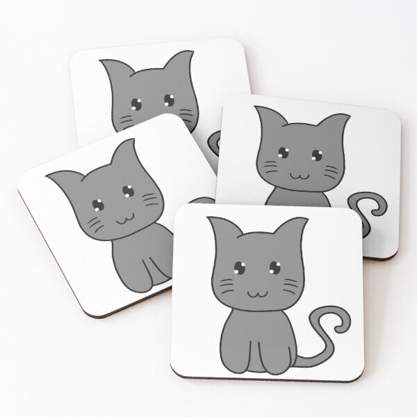 Item preview, Smiling Sitting Black Cat designed and sold by YHK13.