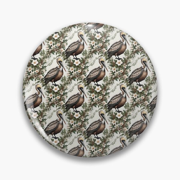 Item preview, Pelican Bird Surrounded By Magnolia Flowers designed and sold by taiche.