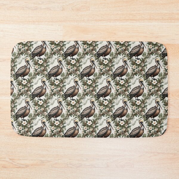 Item preview, Pelican Bird Surrounded By Magnolia Flowers designed and sold by taiche.