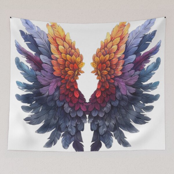 Item preview, Feathers of Fligh, Fly High and Free Tee, Wings of Destiny Gift designed and sold by Terry-Salsa.