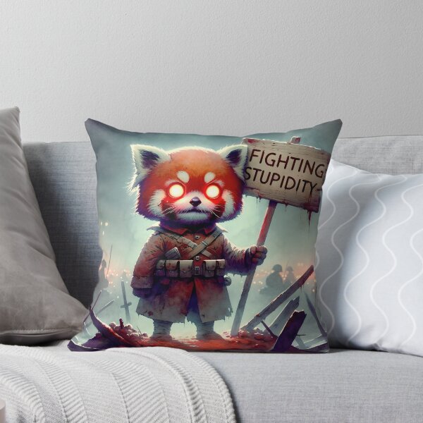 Item preview, Redpanda Memedesign - Fighting Stupidity designed and sold by FunverAI.