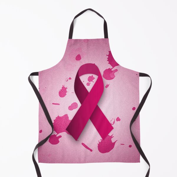 Item preview, Pink water color splash paint with the cancer ribbon symbol at the center designed and sold by SpinklyCreations.