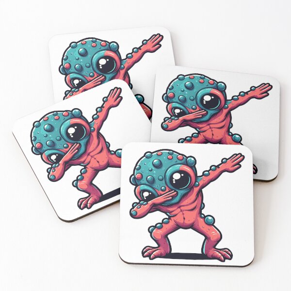 Item preview, Cosmic Dabbing Alien - Quirky Space Creature Illustration designed and sold by Designowner.