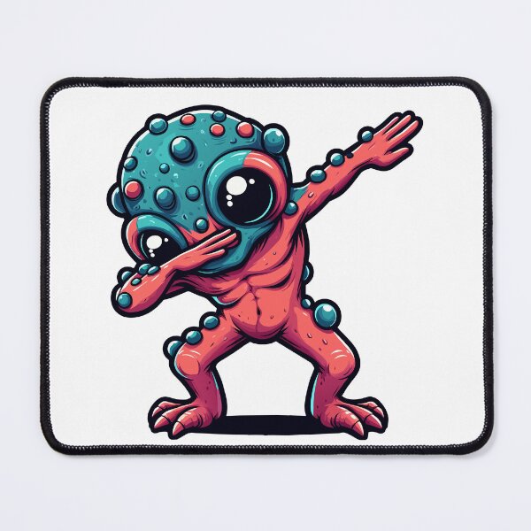 Item preview, Cosmic Dabbing Alien - Quirky Space Creature Illustration designed and sold by Designowner.