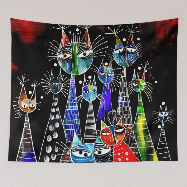 Item preview, "Whimsical Cats # 151” designed and sold by Whimsical-Fun.