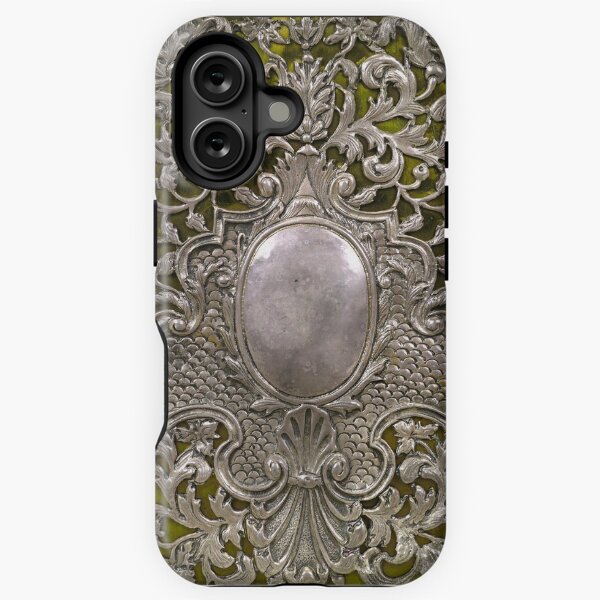 Vista previa del artículo con la obra «Cubierta de libro antiguo de plata y terciopelo, Países Bajos c1705», diseñado y vendido por Classical Weasel.