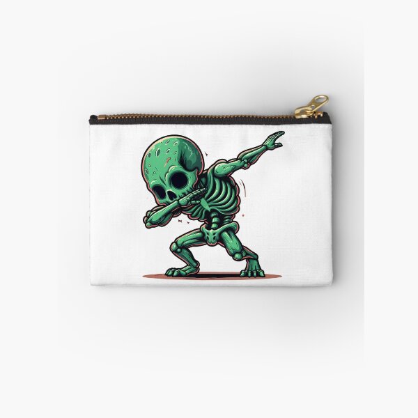 Item preview, Dabbing Skeleton - Cool Green Alien Dance Move Illustration designed and sold by Designowner.