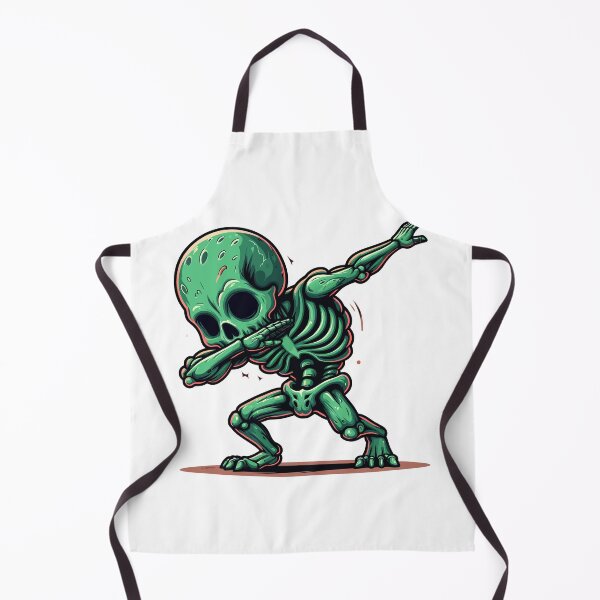 Item preview, Dabbing Skeleton - Cool Green Alien Dance Move Illustration designed and sold by Designowner.
