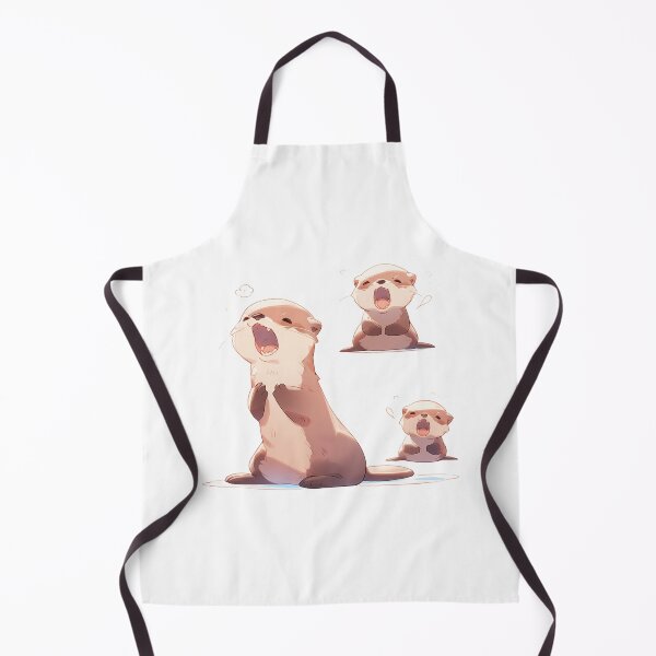 Item preview, cute otter yawning designed and sold by Thewordstshirt.