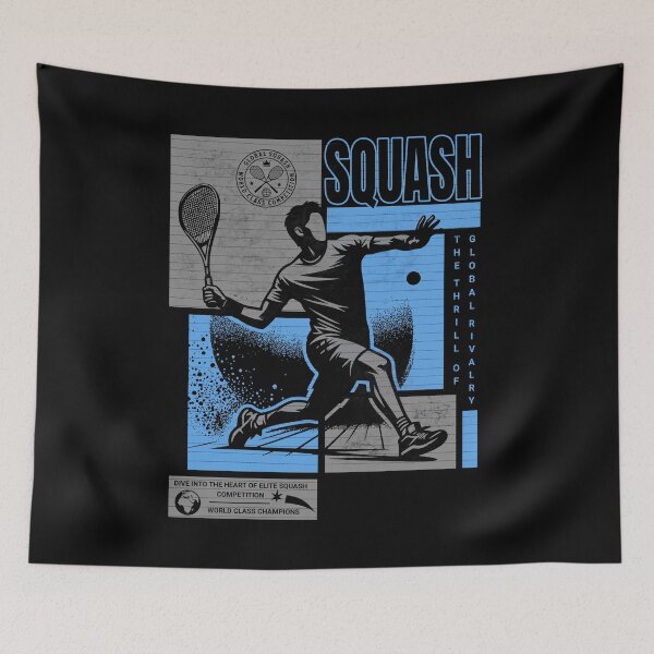 Item preview, Squash player designed and sold by Graffik-Peeps.
