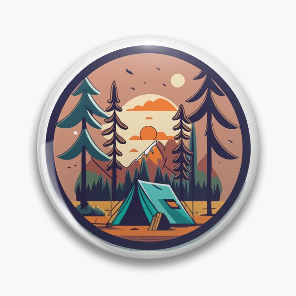 Item preview, Hunter's Forest Campsite Illustration designed and sold by NiftyWrx.