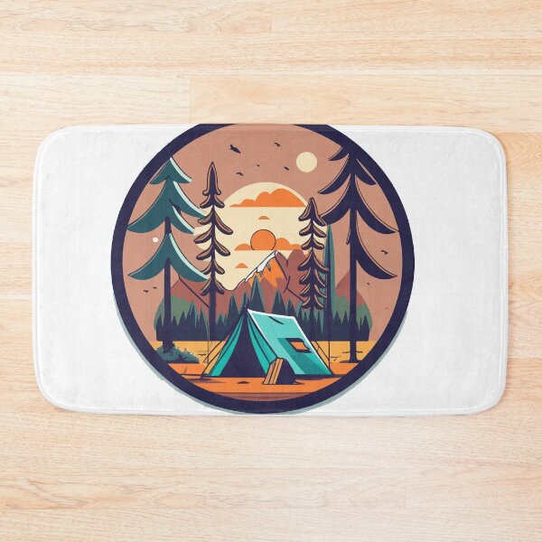 Item preview, Hunter's Forest Campsite Illustration designed and sold by NiftyWrx.