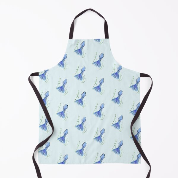Item preview, Simple Aesthetic Cute Betta Fish Blue Art Design Logo Tattoo  designed and sold by Marinaaa010.