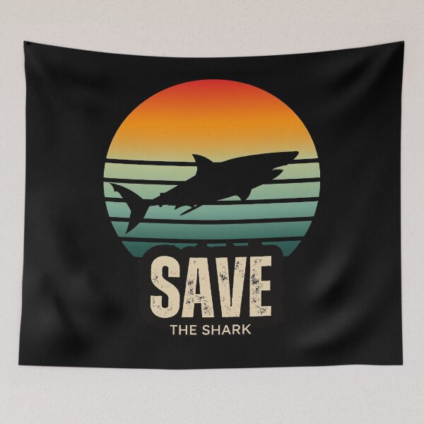 Item preview, Save The Shark Sunset Graphic Design designed and sold by GoodTripper.