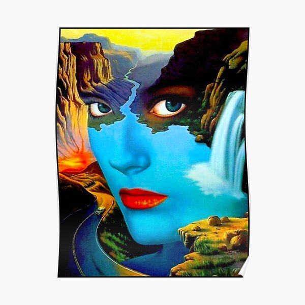 STRESS : Vintage Surreal Abstract Psychedelic Print Poster