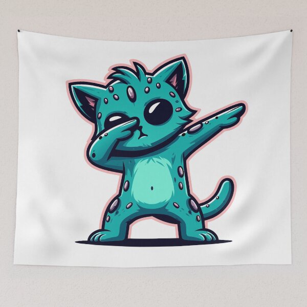 Item preview, Alien Cat Dabbing designed and sold by Designowner.