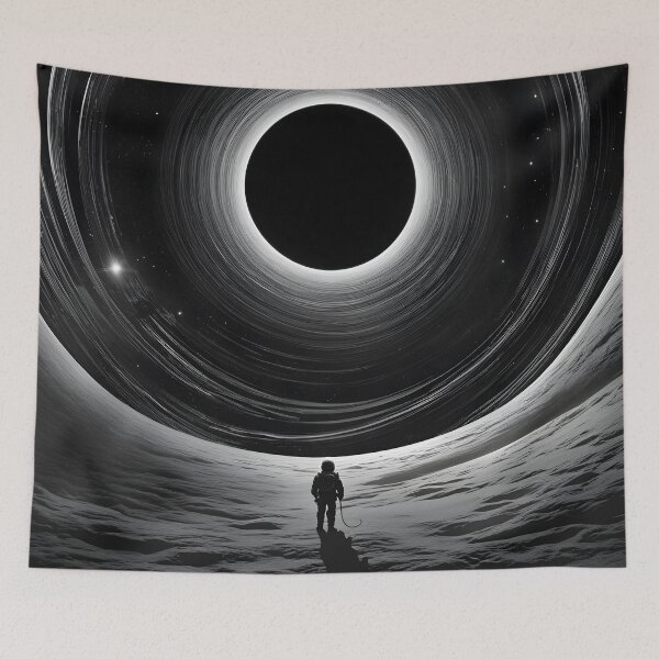 Item preview, Cosmic Cowboy: Astronaut Taming a Black Hole with a Whip designed and sold by Chroma Artis.