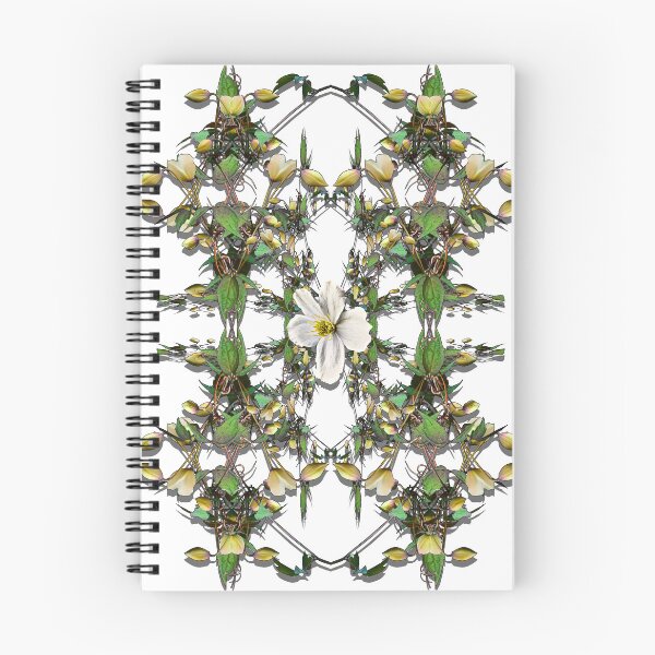 Item preview, Pattern from Clematis plant with many buds and one open flower designed and sold by Robin3DT.