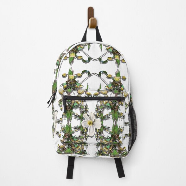 Artikelvorschau, Muster einer Clematis-Pflanze mit vielen Knospen und einer offenen Blüte entworfen und verkauft von Robin3DT.