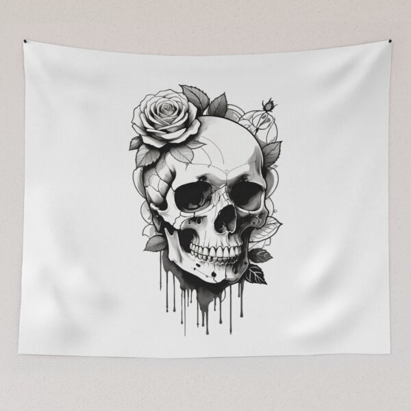 Item preview, Skull And Roses, Dark Art, Gothic Art, Gothic Roses, Roses And Skulls, Skull Flowers, Dark Aesthetics, Dark Flowers, Skull Art, Gothic Beauty, Death And Beauty, Dark Romance, Skull, Roses, Macabre Art designed and sold by Ciarka.