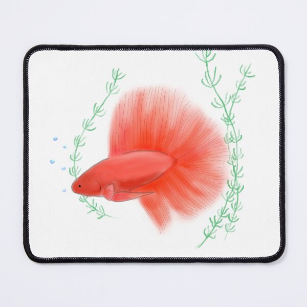 Item preview, Aesthetic Simple Betta Fish Red Art Design Logo Gift Tattoo T Shirt Sticker designed and sold by Marinaaa010.
