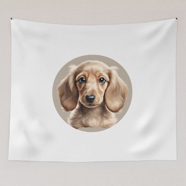 Item preview, Dachshund vintage dog cream dog mom lover vintage designed and sold by SoulfulT.