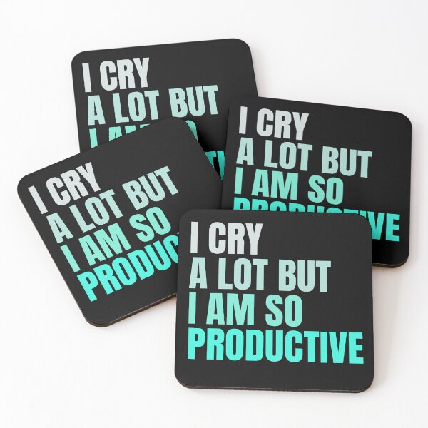 Item preview, I Cry A Lot But I Am So Productive , Groovy I Cry A Lot But I Am So Productive , Funny Mothers Day Gift From Daughter, Cute Crying Hamster Meme, Funny Mental Health  designed and sold by Creativedsigna.