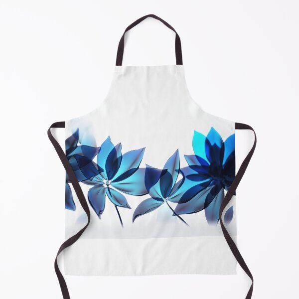 Item preview, Beautiful blue glass flowers. Digital art work. designed and sold by terrysmith56.