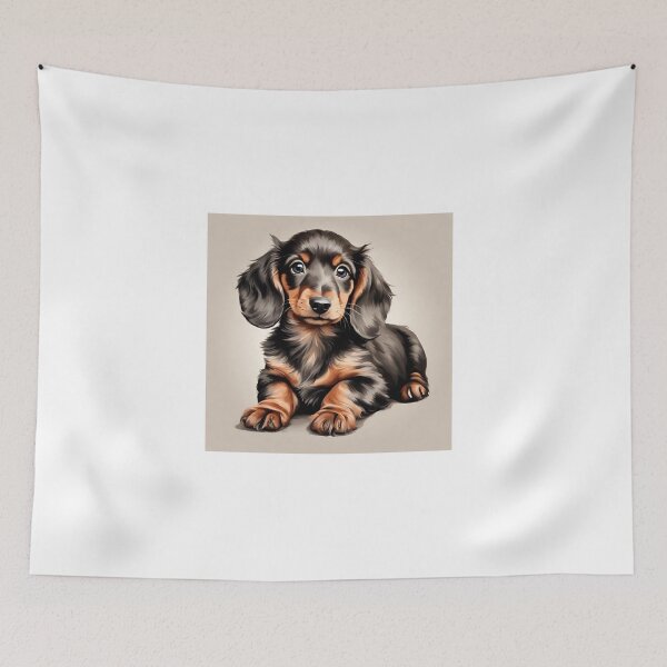 Item preview, Dachshund vintage dog black puppy mom lover vintage designed and sold by SoulfulT.