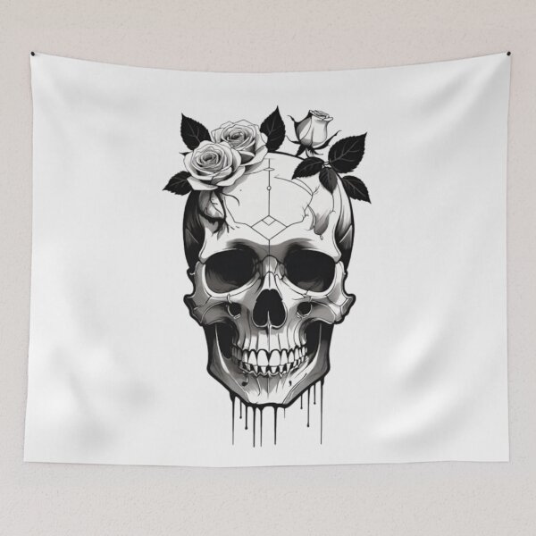 Item preview, Skull And Roses, Dark Art, Gothic Art, Gothic Roses, Roses And Skulls, Skull Flowers, Dark Aesthetics, Dark Flowers, Skull Art, Gothic Beauty, Death And Beauty, Dark Romance, Skull, Roses, Macabre Art designed and sold by Ciarka.