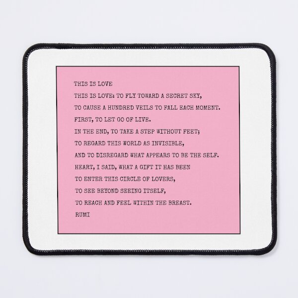 Item preview, Rumi Poem - This is Love designed and sold by Inspirationmotivation.